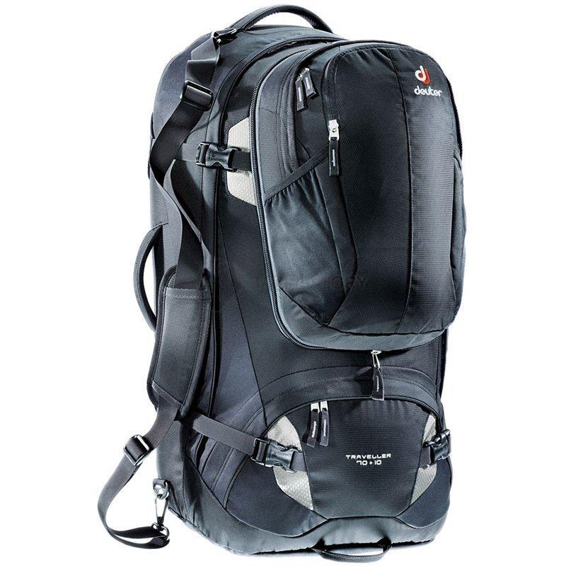 Туристичний рюкзак Deuter Traveller 70 + 10 Black - silver (35101157400)