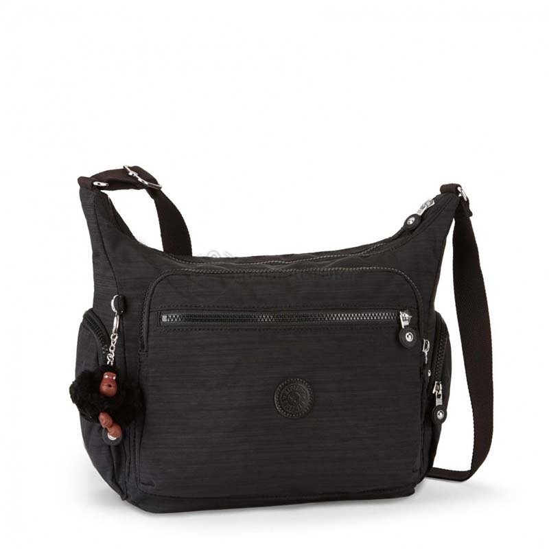 Жіноча наплічна сумка Kipling GABBIE Dazz Black 12л (K22621_H53)