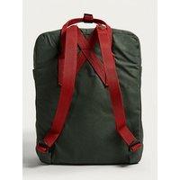 Міський рюкзак Fjallraven Kanken Forest Green - Ox Red 16л (23510.660-326)