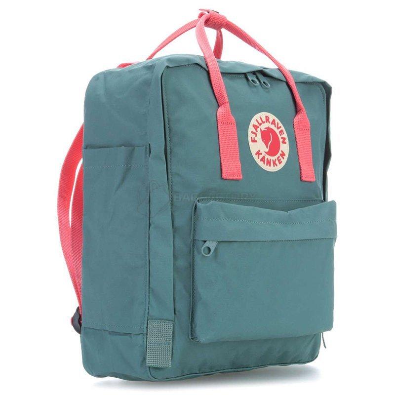 Міський рюкзак Fjallraven Kanken Frost Green - Peach Pink 16л (23510.664-319)