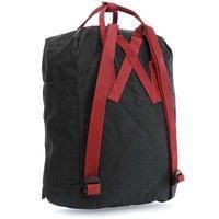 Міський рюкзак Fjallraven Kanken Black - Ox Red 16л (23510.550-326)