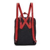 Міський рюкзак Fjallraven Kanken Black - Ox Red 16л (23510.550-326)