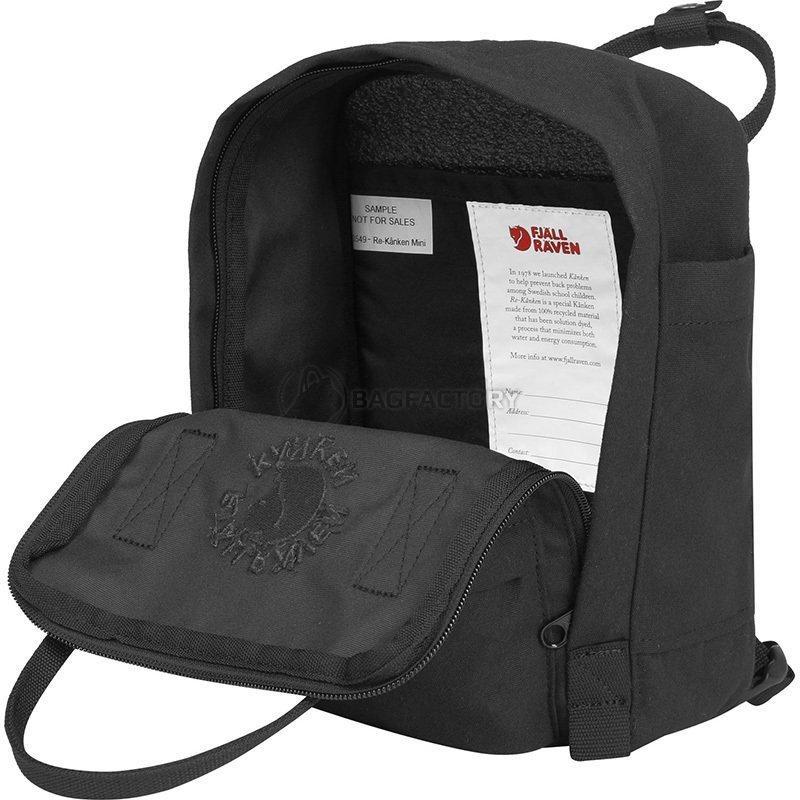 Міський рюкзак Fjallraven Re - Kanken Mini Black 7л (23549.550)