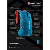 Туристичний рюкзак Montane Anaconda 18 Moroccan Blue (PAN18MORO3)