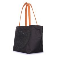Жіноча сумка з глиттером POOLPARTY Lovetote Чорний (lovetote - oxford - black)