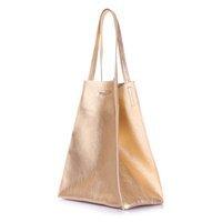 Жіноча шкіряна сумка POOLPARTY Edge Золотистий (edge - gold)