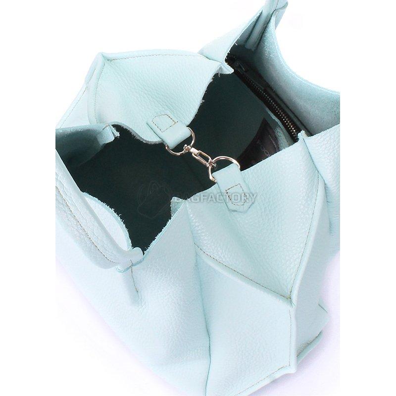 Жіноча шкіряна сумка POOLPARTY Soho Remix Блакитний (soho - remix - babyblue)