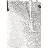Жіноча шкіряна сумка POOLPARTY Sense Сріблястий (sense - silver)
