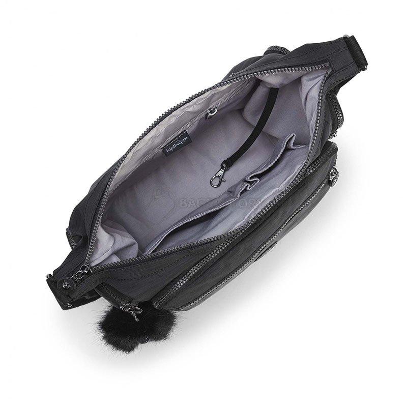 Жіноча наплічна сумка Kipling GABBIE True Dazz Black 12л (K22621_G33)