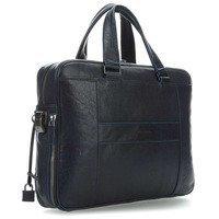 Чоловіча шкіряна сумка Piquadro B2S Blue для документів з відділ. д/ноут14