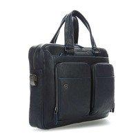 Чоловіча шкіряна сумка Piquadro B2S Blue для документів з відділ. д/ноут14