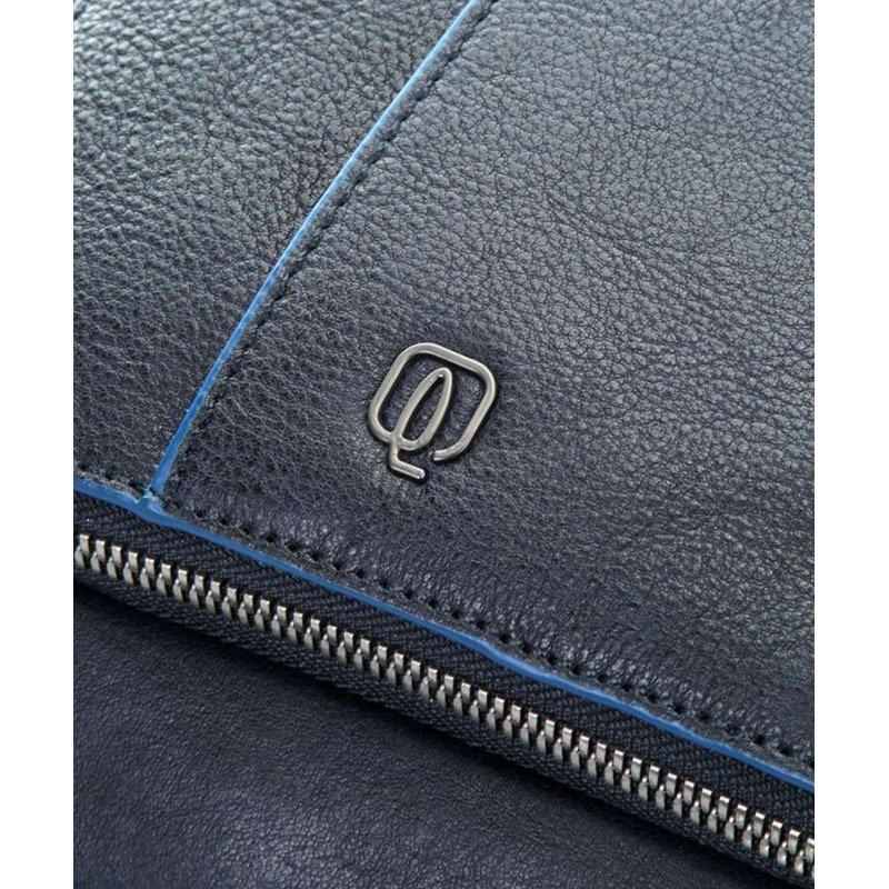 Чоловіча шкіряна сумка Piquadro B2S Blue для документів з відділ. д/ноут14