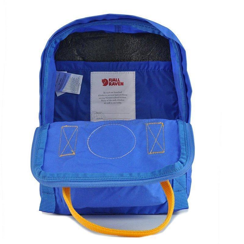 Міський рюкзак Fjallraven Kanken Mini Un Blue - Warm Yellow 7л (23561.525-141)
