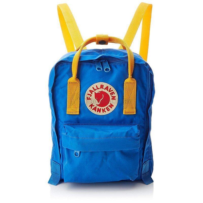 Міський рюкзак Fjallraven Kanken Mini Un Blue - Warm Yellow 7л (23561.525-141)