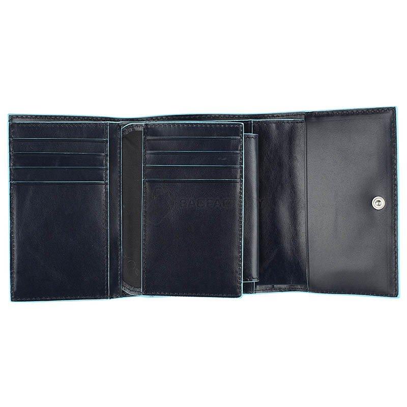 Портмоне Piquadro BL SQUARE N.Blue з відділ. для 12 кред.карт з RFID захистом (PD4145B2R_BLU2)