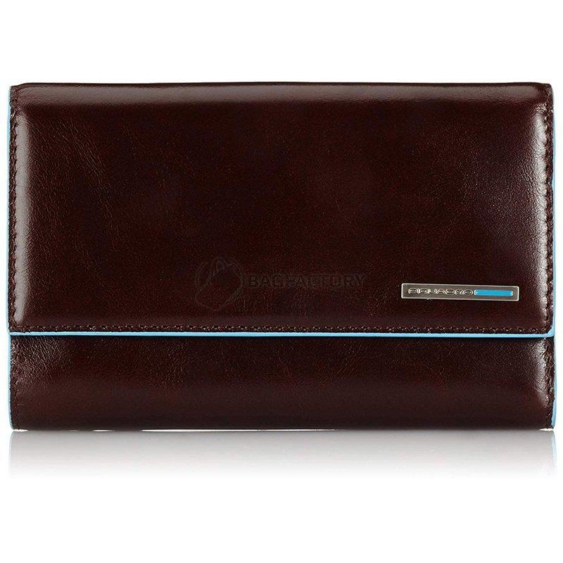 Портмоне Piquadro BL SQUARE Cognac жіноче з відділ. д/монет (PD1853B2_MO)