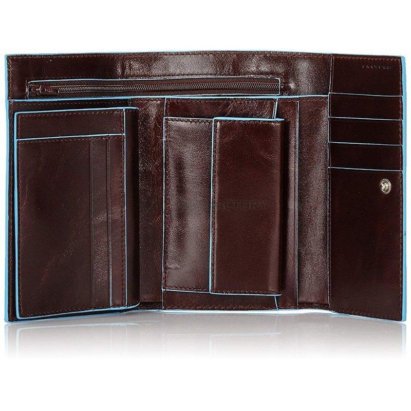 Портмоне Piquadro BL SQUARE Cognac жіноче з відділ. д/монет (PD1853B2_MO)