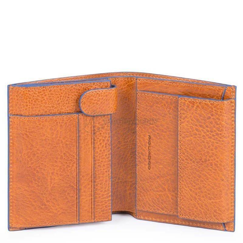 Портмоне Piquadro B2S Tobacco з відділ. для монет з RFID захистом (PU1740B2SR_CU)