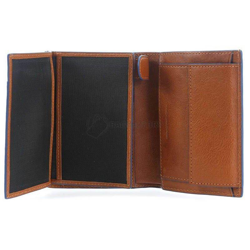 Портмоне Piquadro B2S Tobacco з відділ. для монет з RFID захистом (PU1740B2SR_CU)