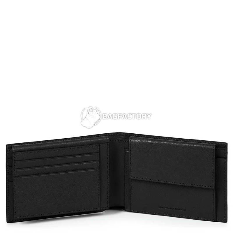 Портмоне Piquadro BK SQUARE Black з відділ. для док. з RFID захистом (PU1392B3R_N)