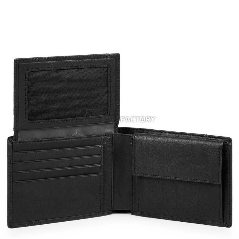 Портмоне Piquadro BRIEF Black з відділ. для док. з RFID захистом (PU1392BRR_N)