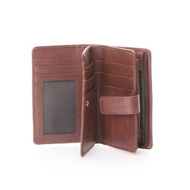 Портмоне Piquadro VIBE Brown жіноче з відділ. для монет на блискавці (PD1353VI_M)