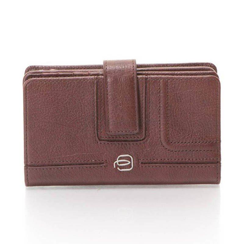 Портмоне Piquadro VIBE Brown жіноче з відділ. для монет на блискавці (PD1353VI_M)