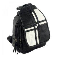 Міський рюкзак TRAUM Чорний з білим 4л (7235-15)