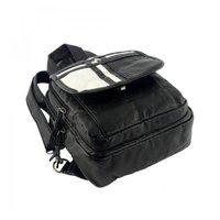 Міський рюкзак TRAUM Чорний з білим 4л (7235-15)