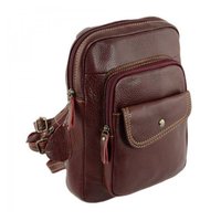 Міський шкіряний рюкзак TRAUM Темно-вишневий (7321-07)