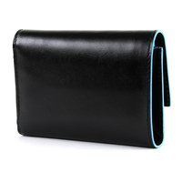 Портмоне Piquadro BL SQUARE Black з відділ. для монет на блискавці з RFID захистом (PD4571B2R_N)