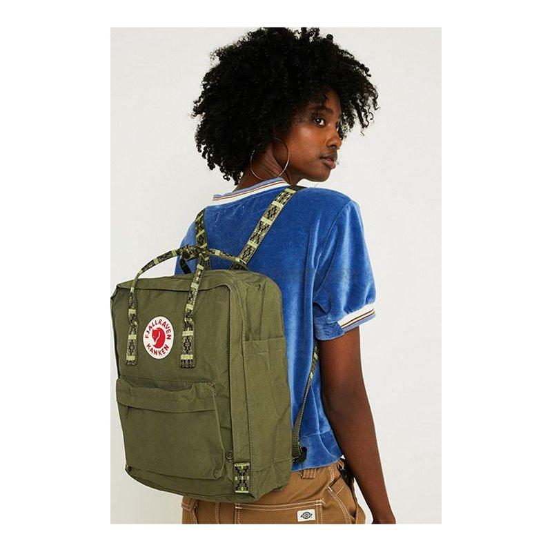 Міський рюкзак Fjallraven Kanken Green - Folk Pattern 16л (23510.620-913)