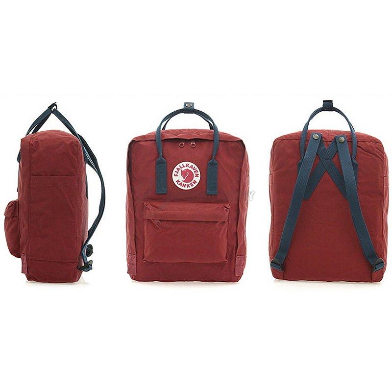Міський рюкзак Fjallraven Kanken Ox Red - Royal Blue 16л (23510.326-540)