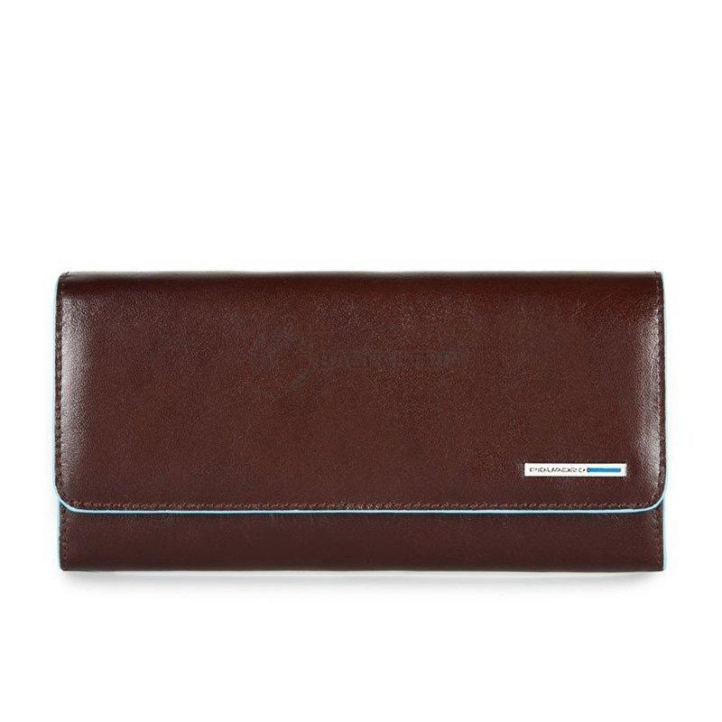 Портмоне шкіряне Piquadro Blue Square Cognac зі знімним відділ. на блискавці (PD3889B2_MO)