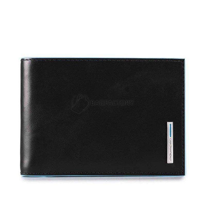 Портмоне шкіряне Piquadro Blue Square Black з відділ. для 11 кред.карт (PU1517B2_N)