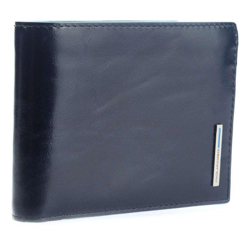 Портмоне шкіряне Piquadro Blue Square N.Blue з відділ. для монет з RFID захистом (PU257B2R_BLU2)