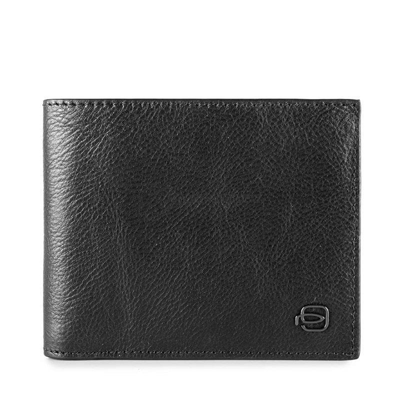 Портмоне шкіряне Piquadro BK SQUARE Black з відділ. для монет з RFID захистом (PU1239B3R_N)