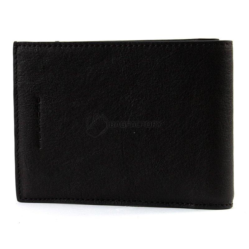 Портмоне шкіряне Piquadro BK SQUARE Black з відділ. для монет з RFID захистом (PU1239B3R_N)