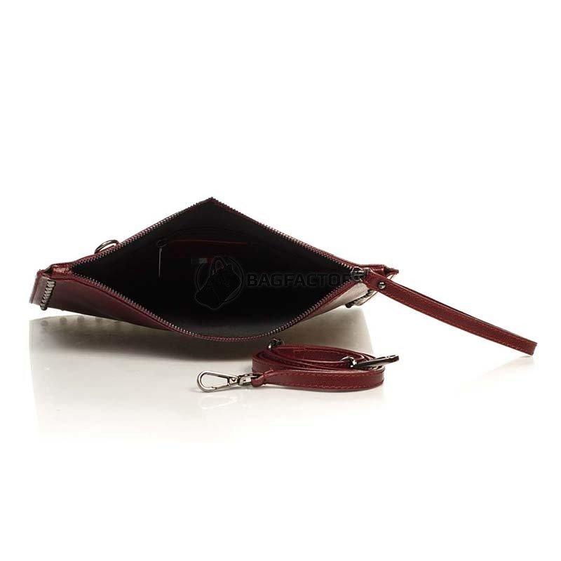Клатч шкіряний Italian Bags Бордовий (1405_bordo)
