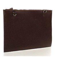 Клатч шкіряний Italian Bags Коричневий (1405_dark_brown)