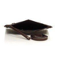 Клатч шкіряний Italian Bags Коричневий (1405_dark_brown)
