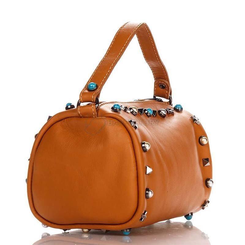 Жіноча шкіряна сумка Italian Bags Коньячний (1519_cuoio)