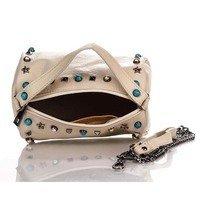 Жіноча шкіряна сумка Italian bags Молочний (1519_milk)