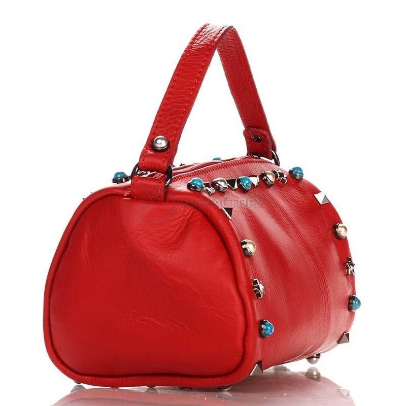 Жіноча шкіряна сумка Italian bags Червоний (1519_red)