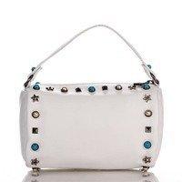 Жіноча шкіряна сумка Italian bags Білий (1519_white)