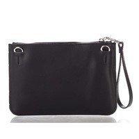 Клатч шкіряний Italian bags Чорний (1536_black)