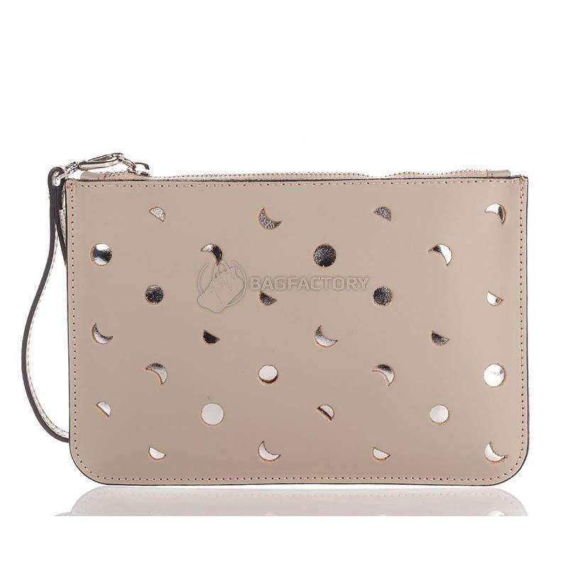 Клатч шкіряний Italian Bags Таупе (1536_taupe)