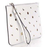 Клатч шкіряний Italian bags Білий (1536_white)
