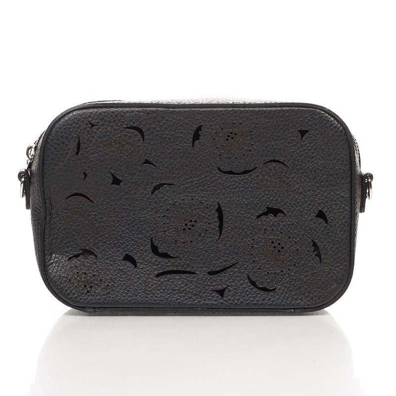 Шкіряний клатч Italian bags Чорний (1654_black)