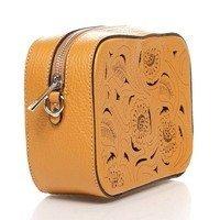 Шкіряний клатч Italian bags Коньячний (1654_cuoio)